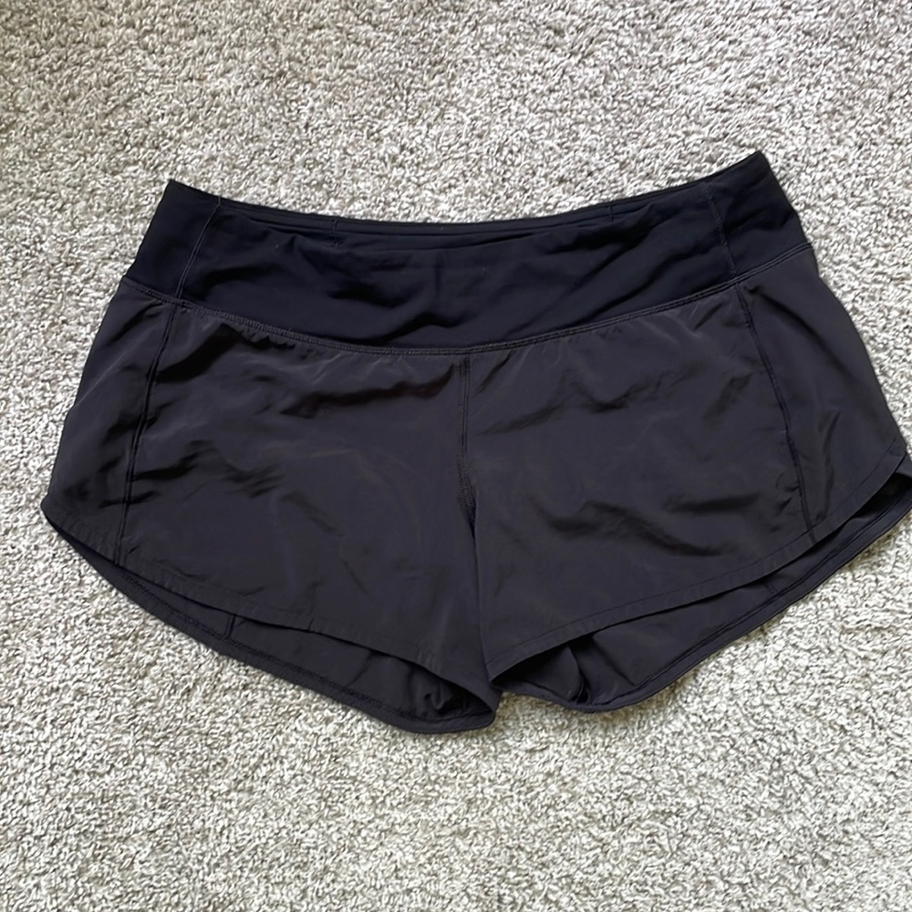 Lululemon running shorts; size 8.